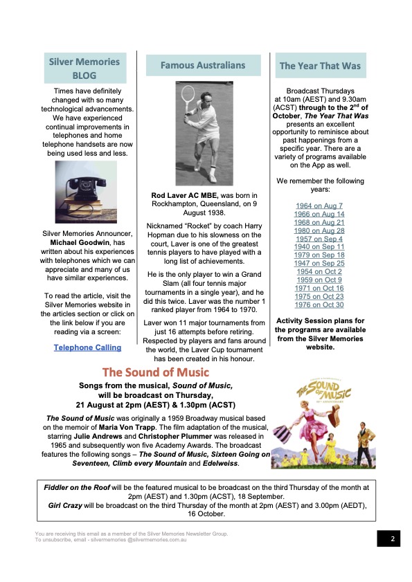 August Newsletter